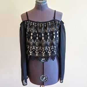 Forever 21 Lace Crop Top